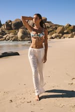 Pantalon fluide élastiqué - Miniature 4