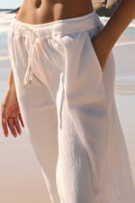 Pantalon fluide élastiqué - Miniature 5