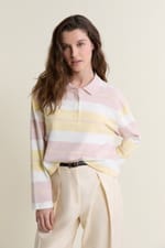 T-shirt manches longues col polo - Miniature 4