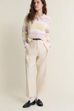 T-shirt manches longues col polo - Miniature 1