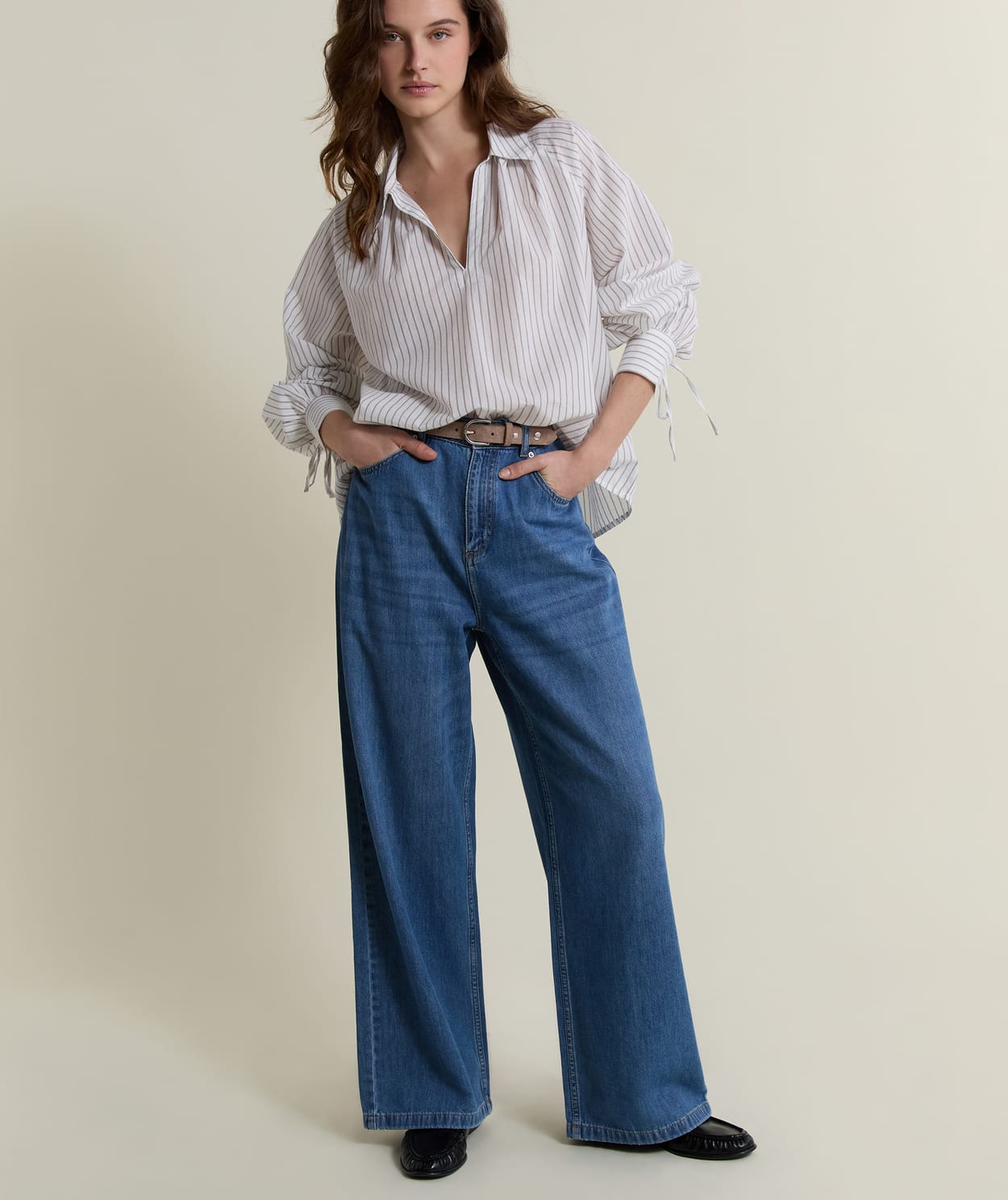 Blouse à rayures en coton - Image 3