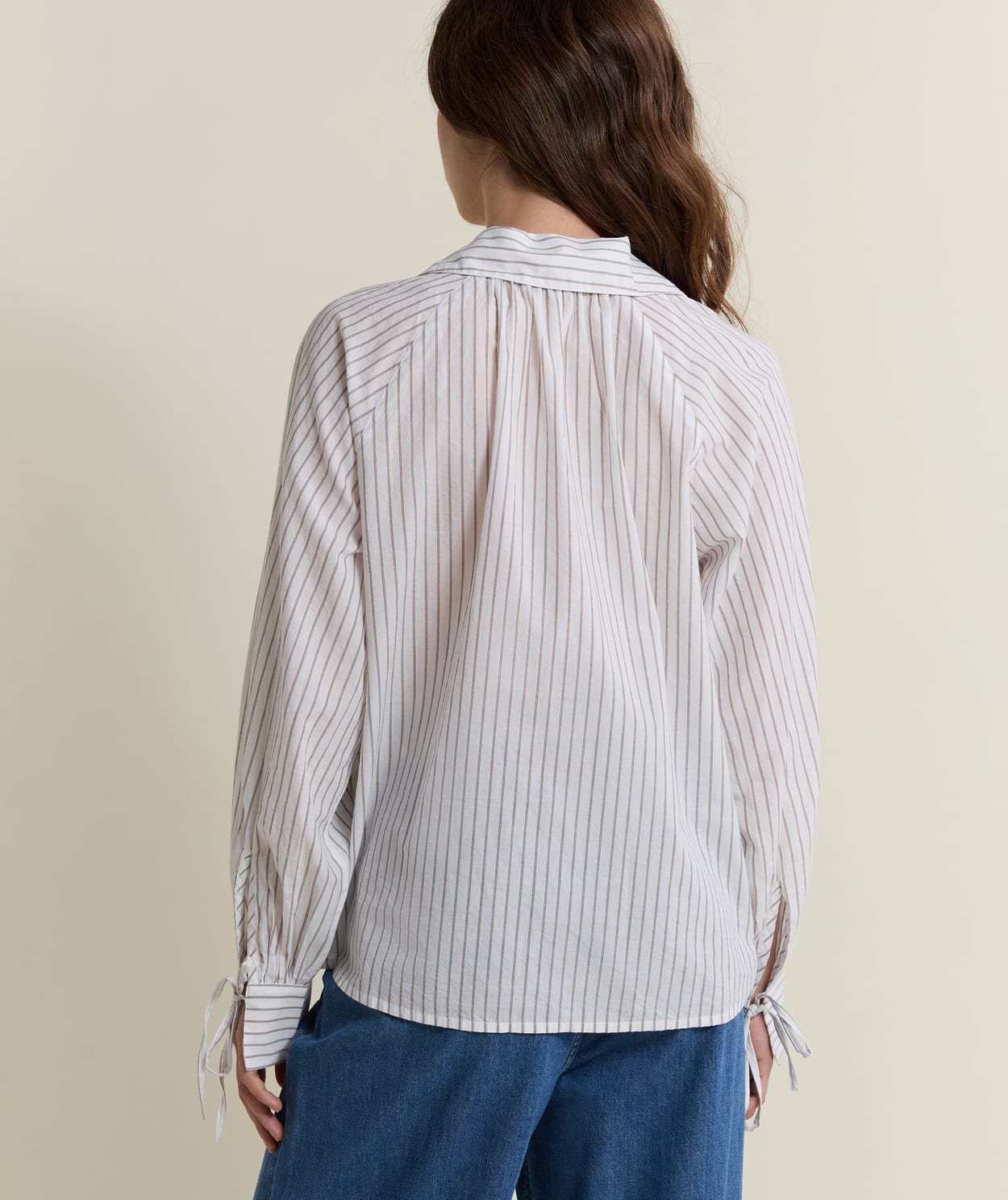 Blouse à rayures en coton - Image 2