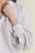 Blouse à rayures en coton - Miniature 5