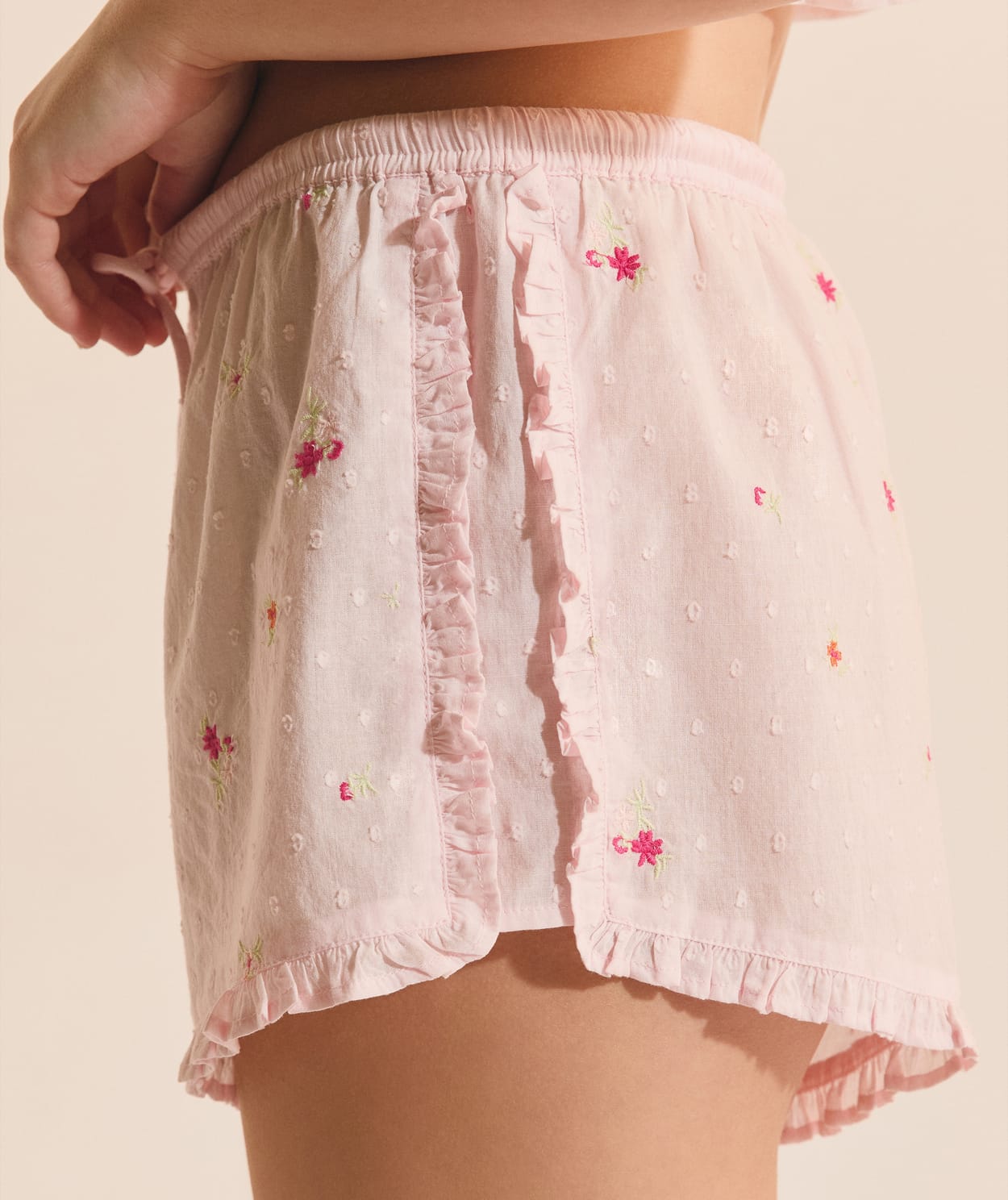 Short de pyjama avec un motif fleur - Image 5