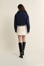 Jupe courte satinée - Miniature 2