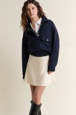 Jupe courte satinée - Miniature 4