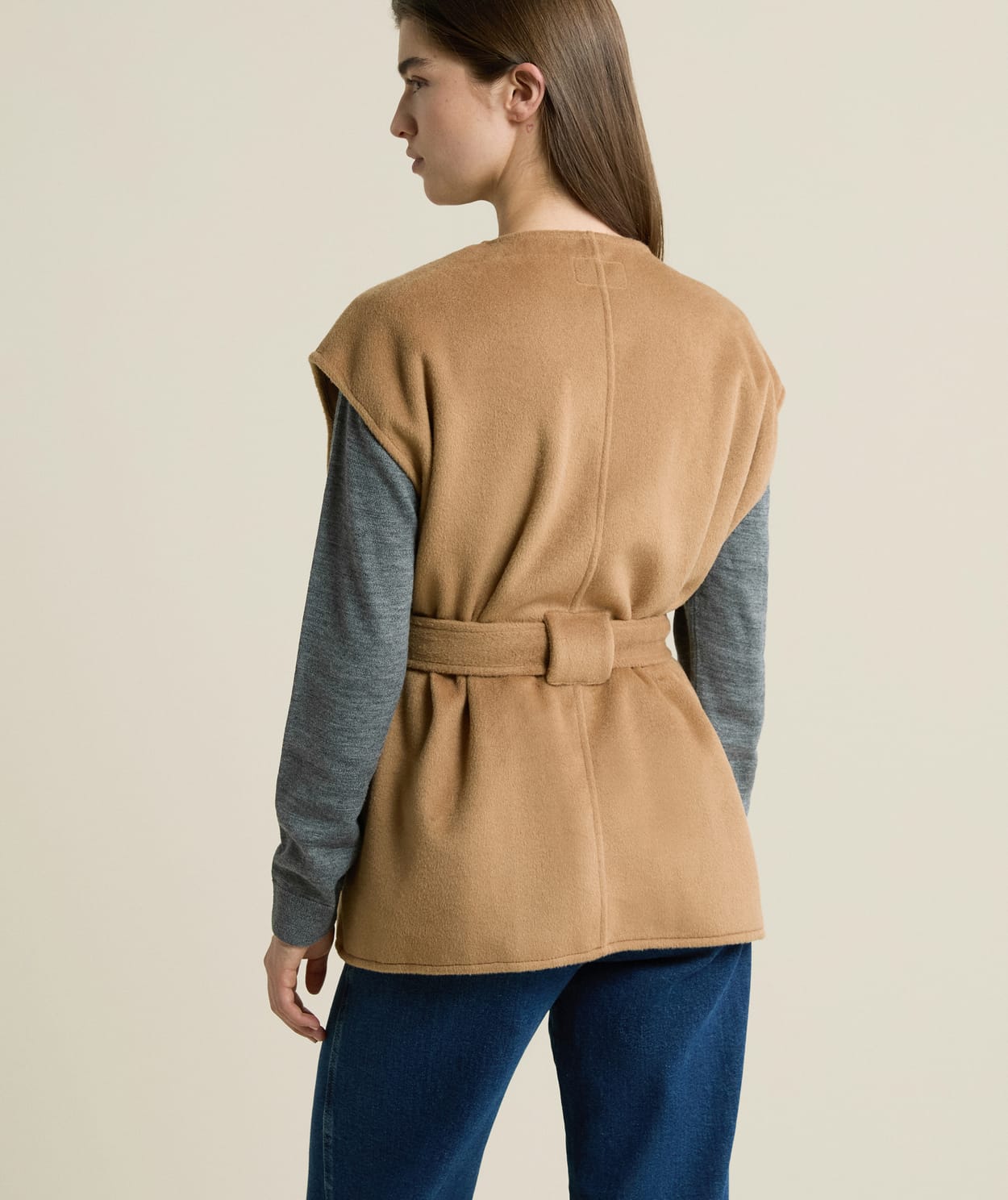 Veste sans manches ceinturée - Image 2