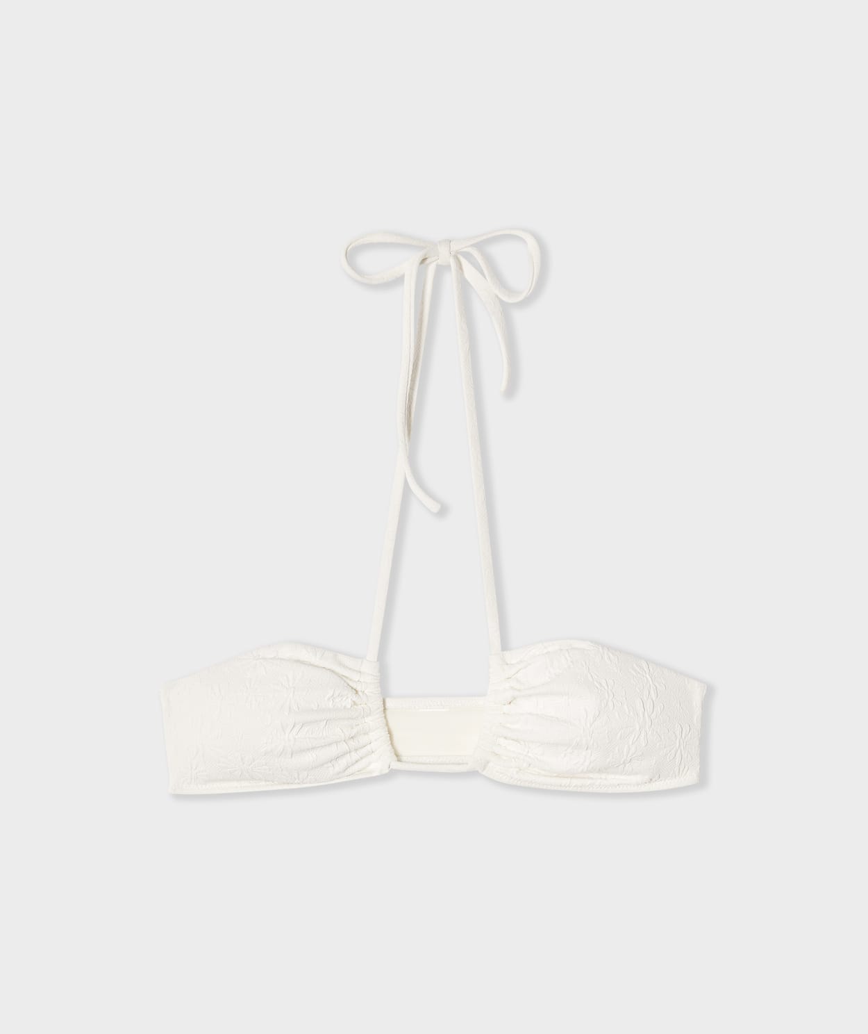 Haut de maillot de bain bandeau texturé - Image 1