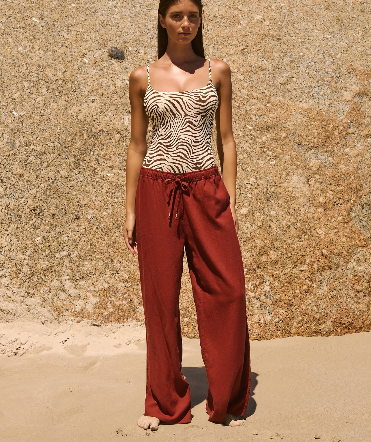 Pantalon fluide élastiqué - Image 3