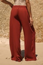 Pantalon fluide élastiqué - Miniature 2