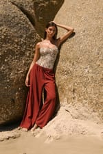 Pantalon fluide élastiqué - Miniature 4