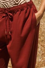 Pantalon fluide élastiqué - Miniature 5