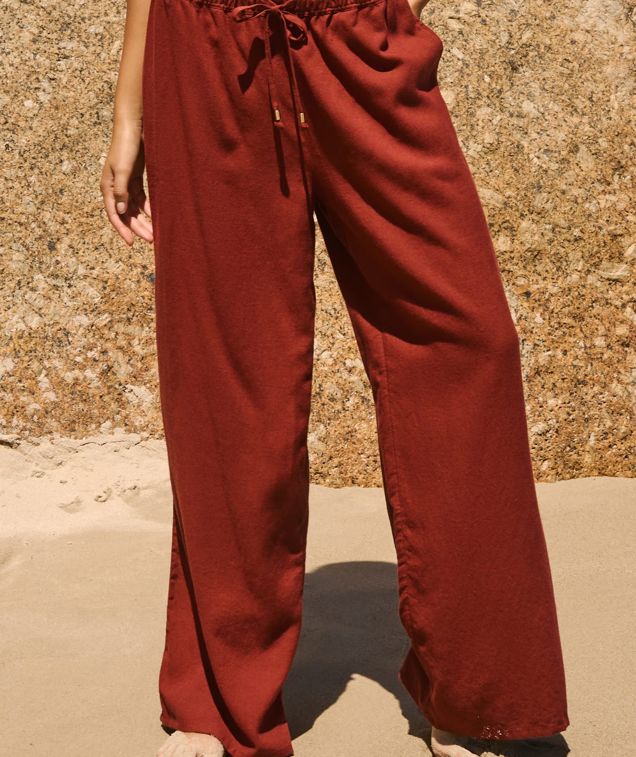 Pantalon fluide élastiqué - Image 1