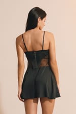 Robe satinée avec charm - Miniature 2