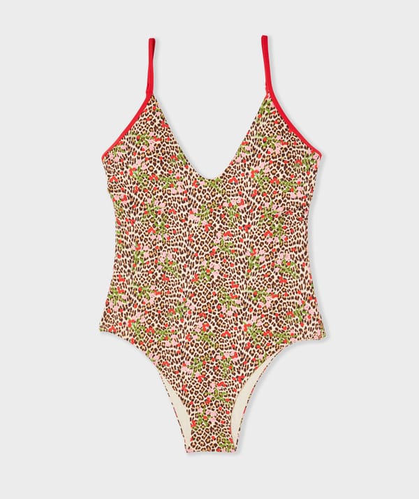 DOLCE VITA - Maillot de bain 1 pièce imprimé léopard & à fleurs