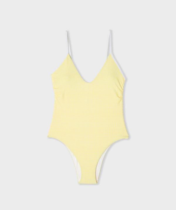 SICILIA - Maillot de bain 1 pièces à imprimé vichy