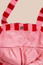 Sac en éponge à rayures avec porte-clé citron - Miniature 3