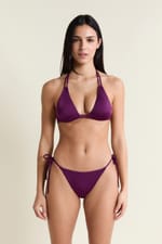 Haut de maillot de bain triangle multi positions à nouer - Miniature 3