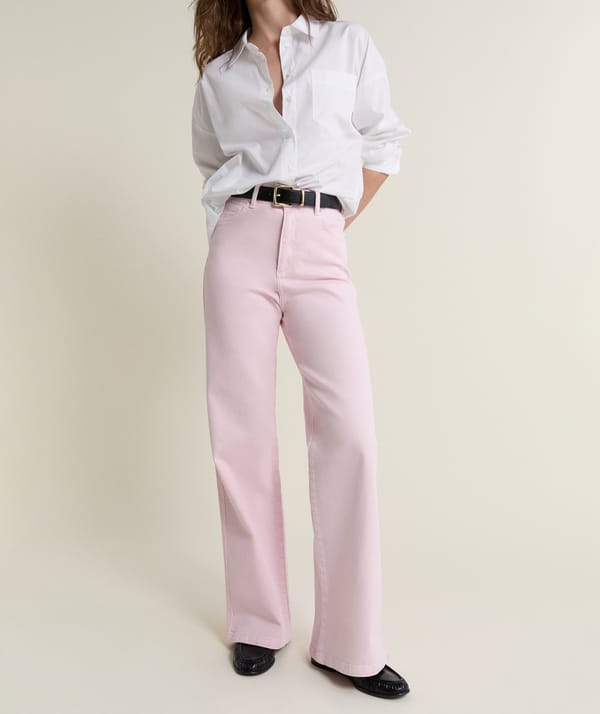 CLEMENCE GD - Pantalon droit taille haute