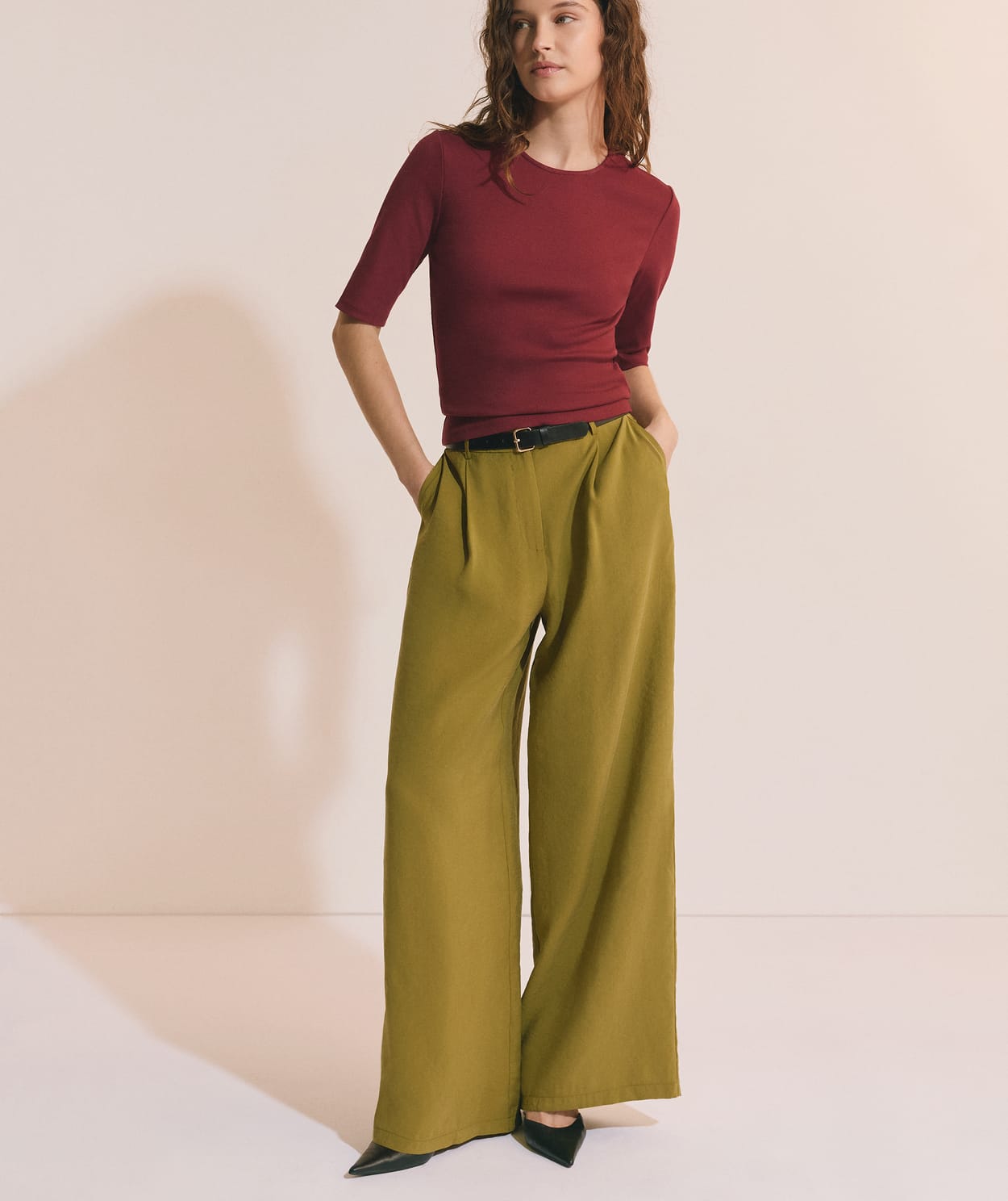 T-shirt manches 3/4 en coton - Image 3