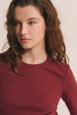 T-shirt manches 3/4 en coton - Miniature 5