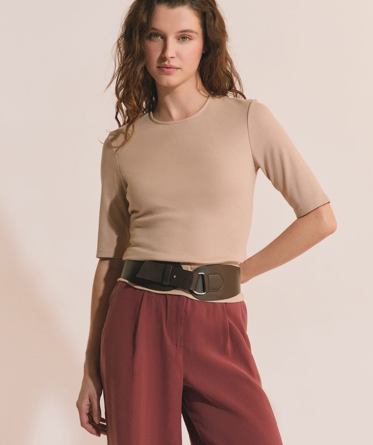 T-shirt manches 3/4 en coton - Image 4