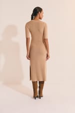 Robe midi en maille fine - Miniature 2