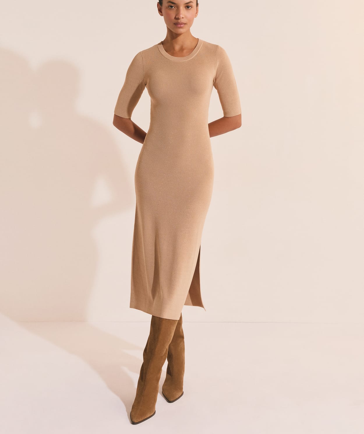 Robe midi en maille fine - Image 3