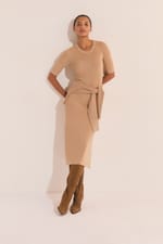 Robe midi en maille fine - Miniature 1