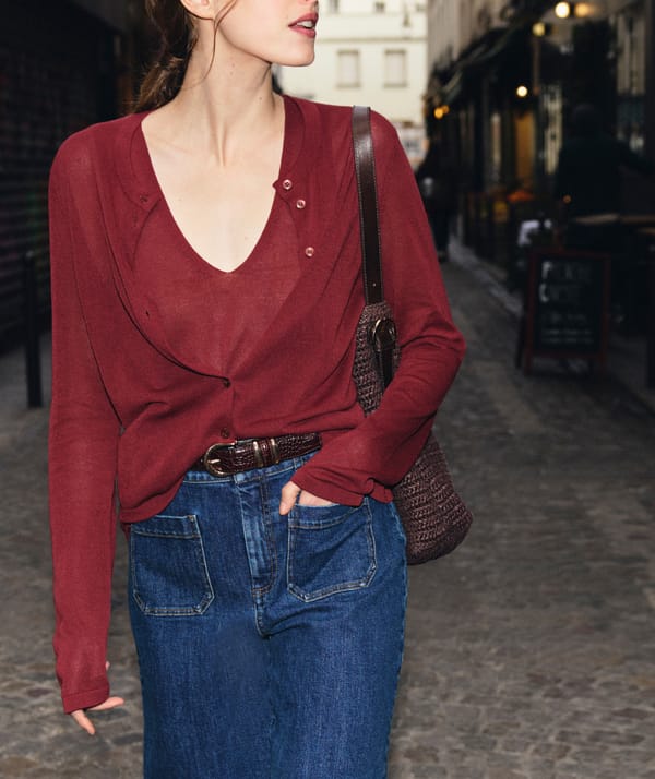 PAMELA - Gilet manches longues