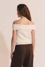 Top col bardot - Miniature 2