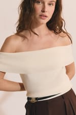 Top col bardot - Miniature 1