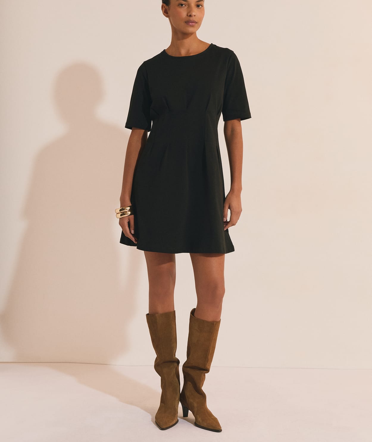 Robe courte en coton - Image 1