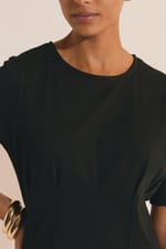 Robe courte en coton - Miniature 4