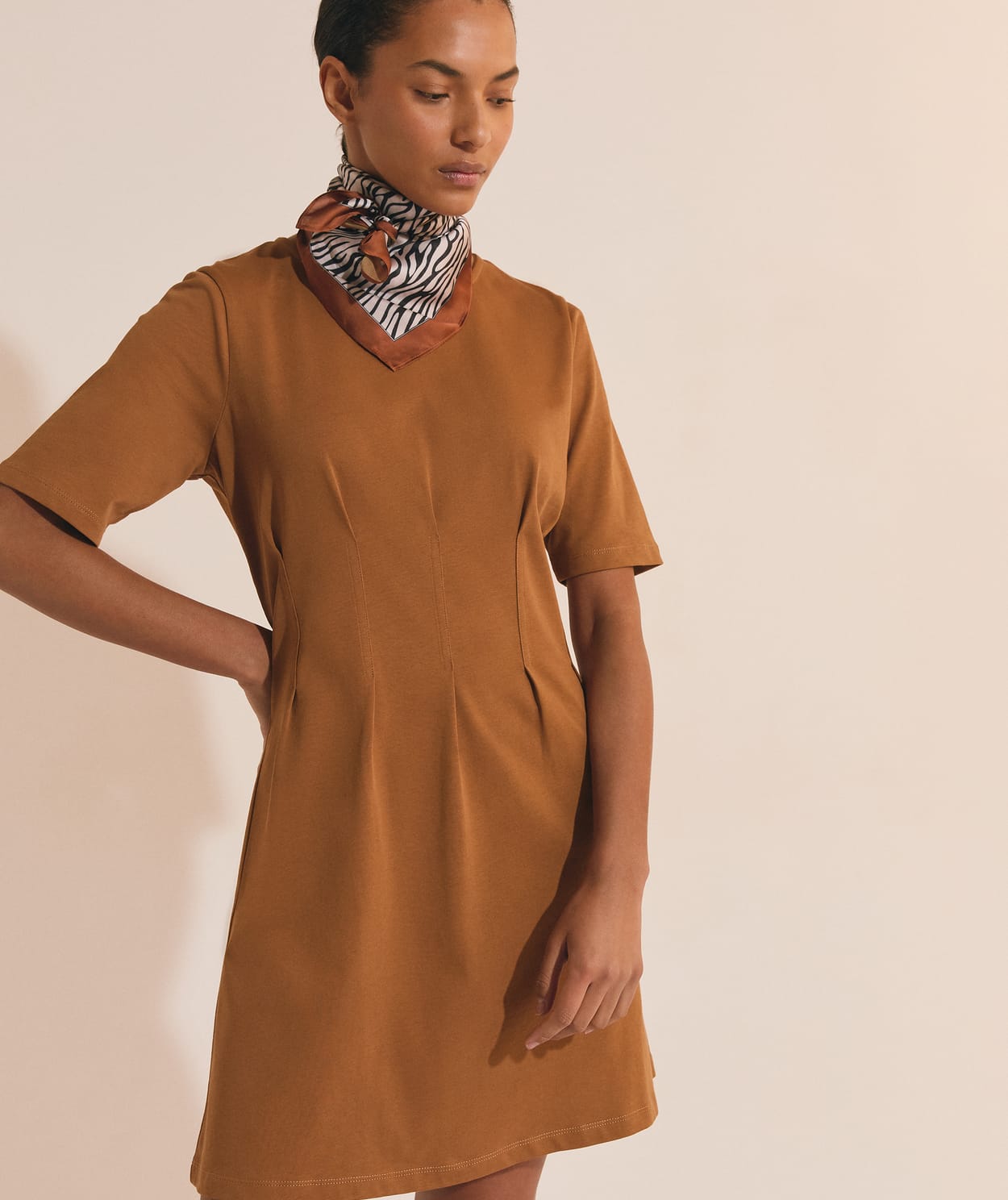 Robe courte en coton - Image 3