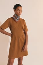 Robe courte en coton - Miniature 3