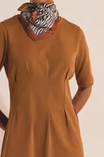 Robe courte en coton - Miniature 4
