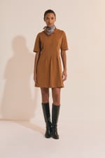 Robe courte en coton - Miniature 1
