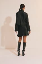 Robe courte satinée - Miniature 2