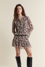 Robe courte à motifs - Miniature 1