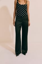 Pantalon droit satiné - Miniature 4