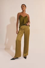 Pantalon droit satiné - Miniature 4