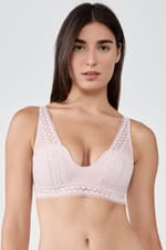 Soutien-gorge triangle en dentelle - Miniature 1