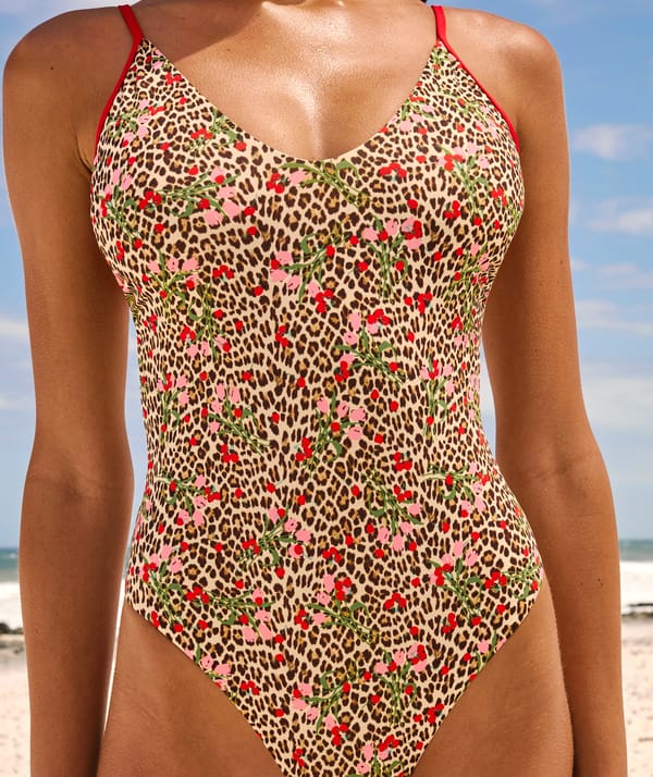 DOLCE VITA - Maillot de bain 1 pièce imprimé léopard & à fleurs