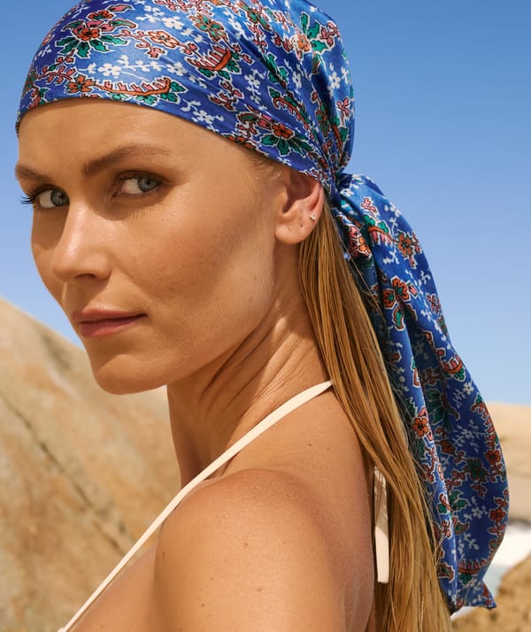 AQUAROSE - Foulard à motif floral