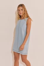 Robe courte en jean - Miniature 3
