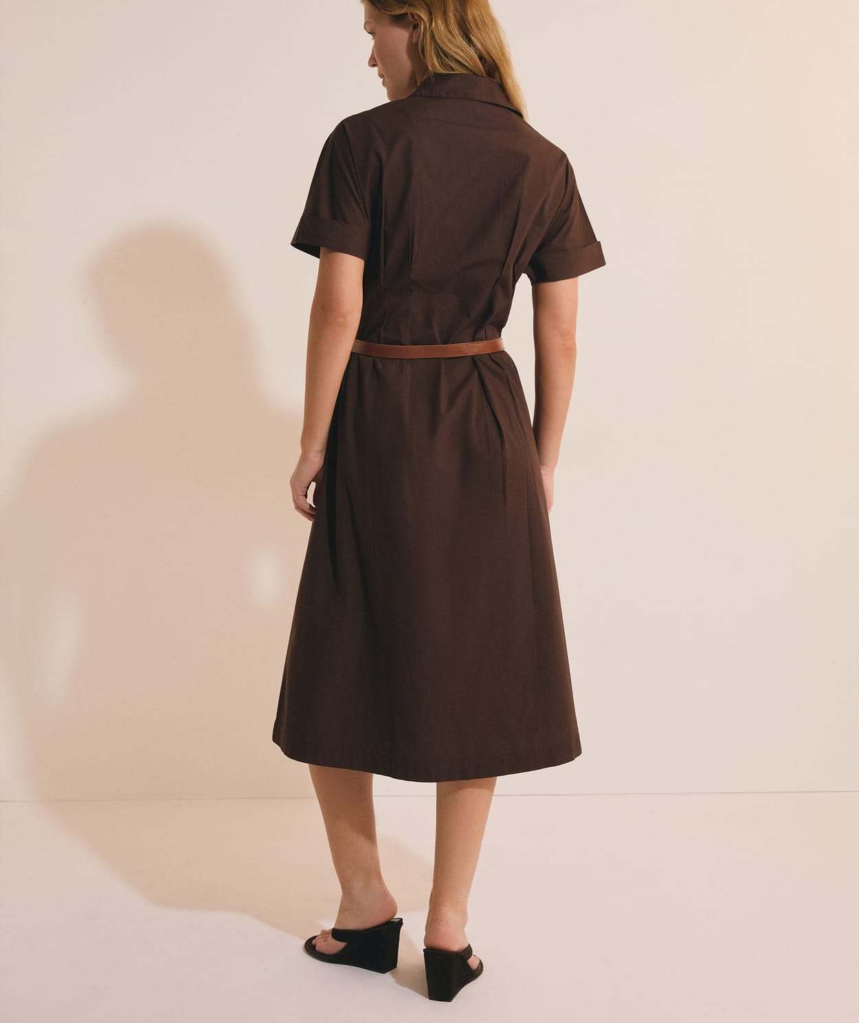 Robe midi avec boutons en coton - Image 2