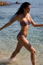 Bas de maillot de bain bikini fleuri - Miniature 2
