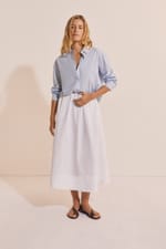 Chemise à rayures avec coton - Miniature 3