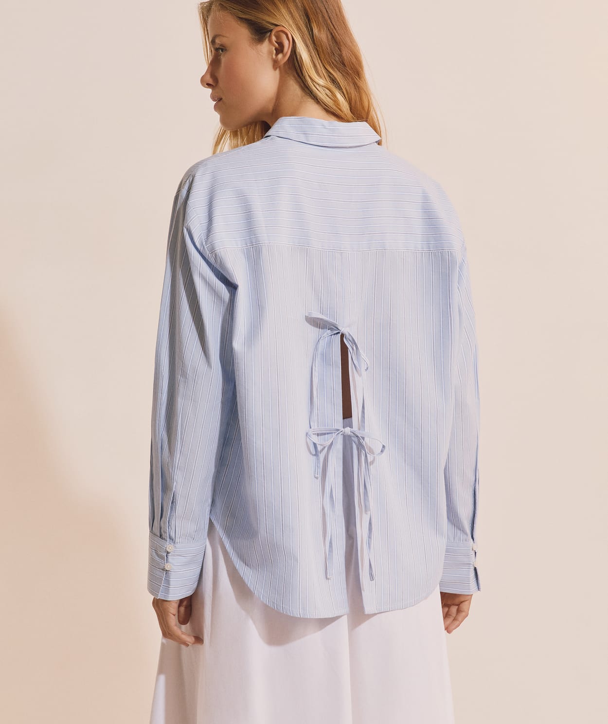 Chemise à rayures avec coton - Image 2